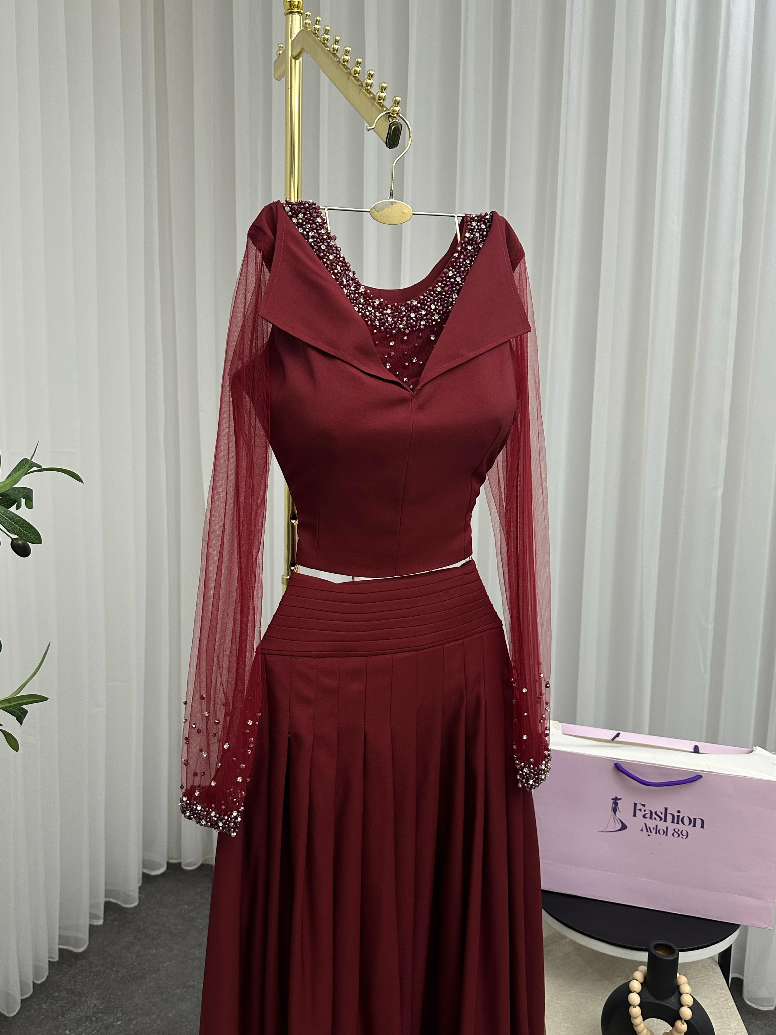 فستان سهره +بدله مطرزه