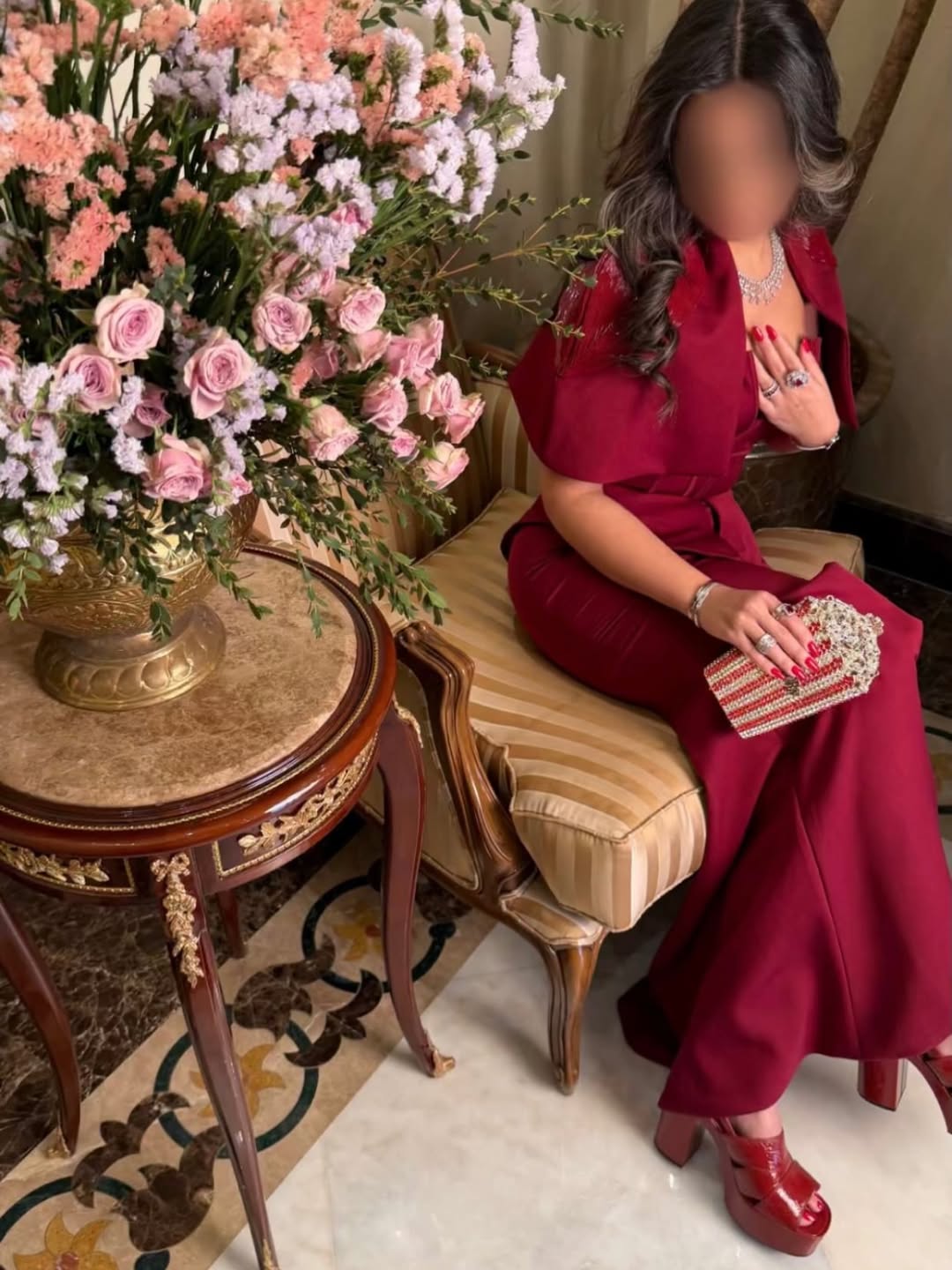 فستان احمر مناسبات