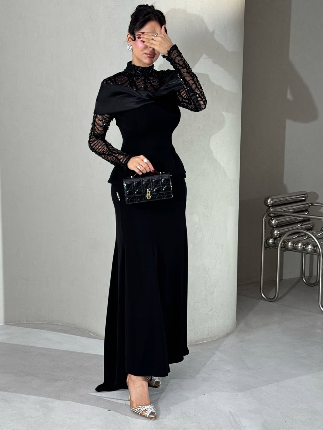 فستان اسود سهرة