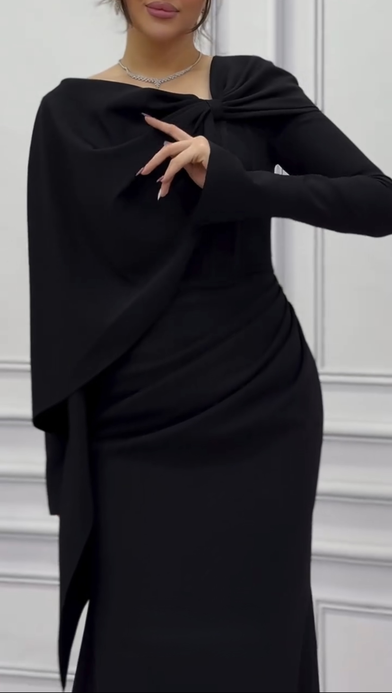 فستان نواعم السهره اسود