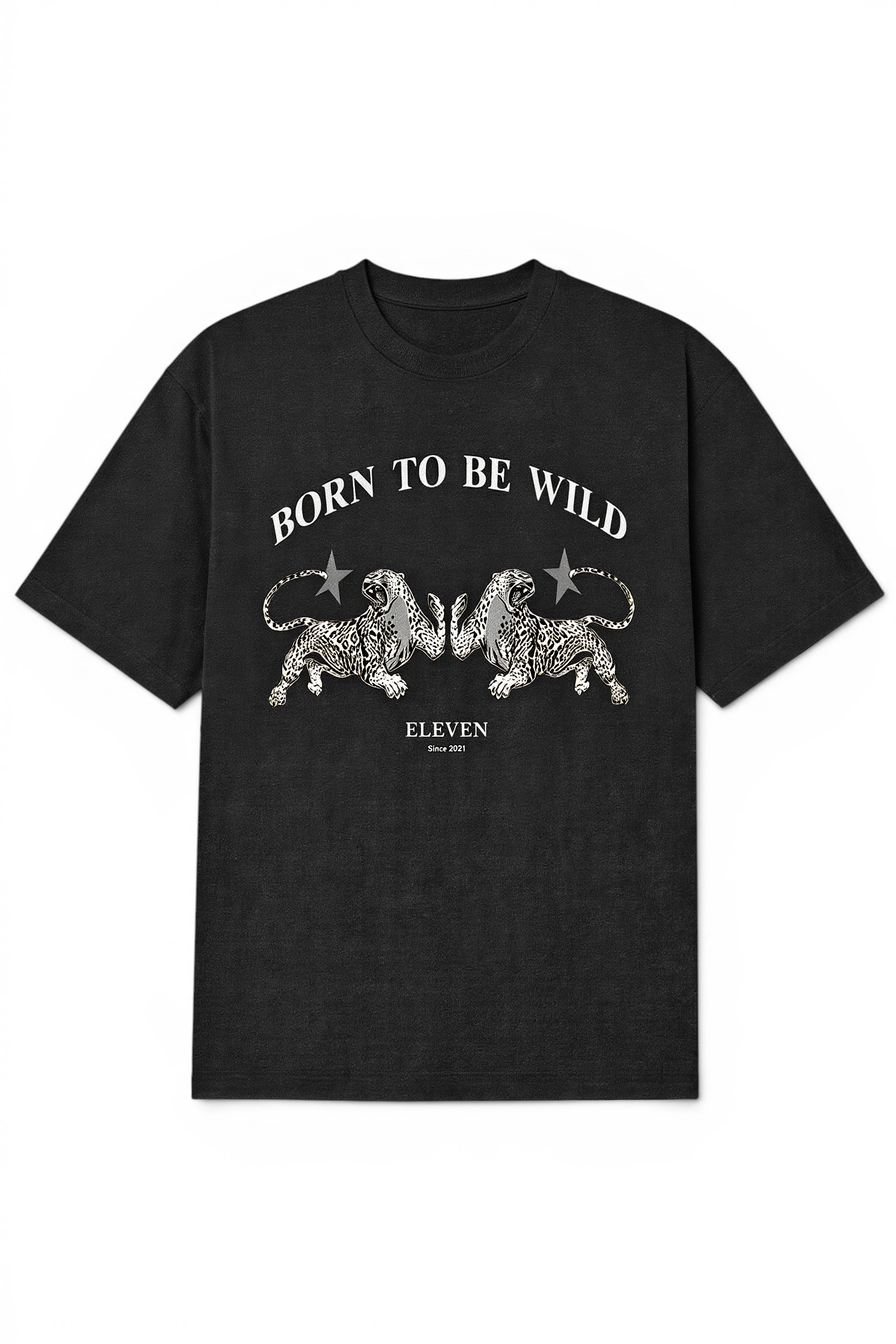 Shop the Black Wild T-Shirt by ELEVEN (إليفن). Premium overs