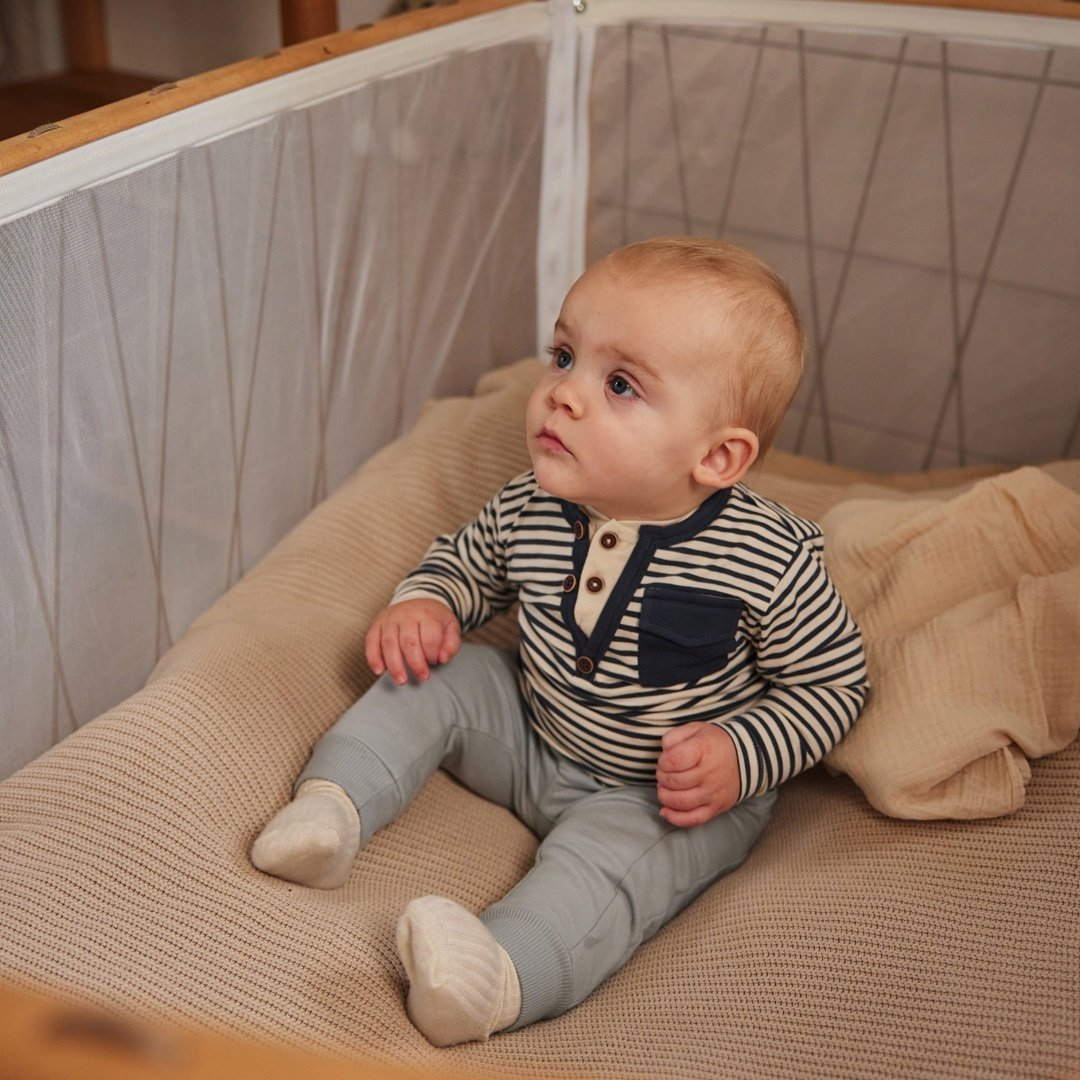 بنطلون أطفال قطن طبيعي مريح وآمن للبشرة الحساسة