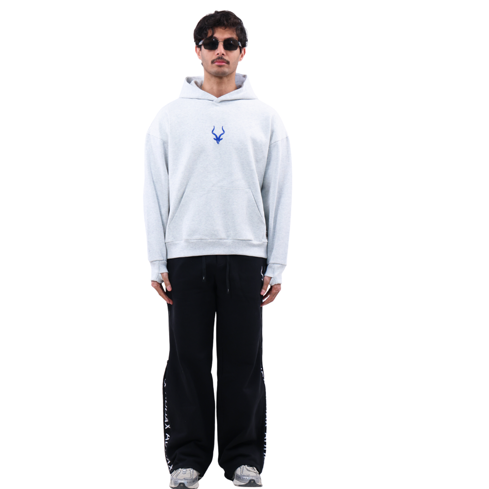 هودي رمادي  هودي ADDAX  هودي أوفرسايز  هودي برسالة خلفية  هودي شبابي  grey hoodie  message hoodie  هودي للجنسين  هودي ستريت ستايل  هودي جودة عالية  هودي رمادي عصري  هودي رمادي oversized