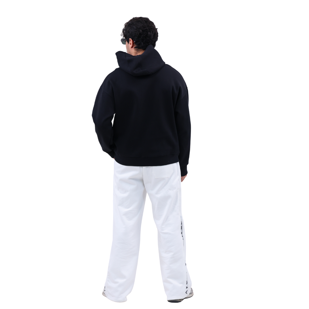 هودي سادة  هودي كلاسيك  ADDAX hoodie  هودي فاخر  essential hoodie  premium basic hoodie  هودي أسود للجنسين  هودي رسمي  اوفرسايز سادة  black classic hoodie