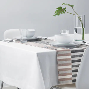 مفرش طاولة, أسود بيج/أبيض‎35x130 سم‏