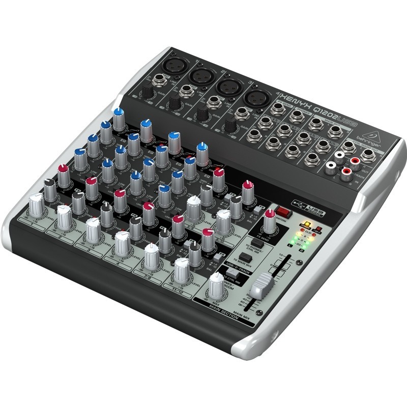 مكسر بهرنجر مع مؤثرات صوتية 2 مايك , XENYX QX1202USB