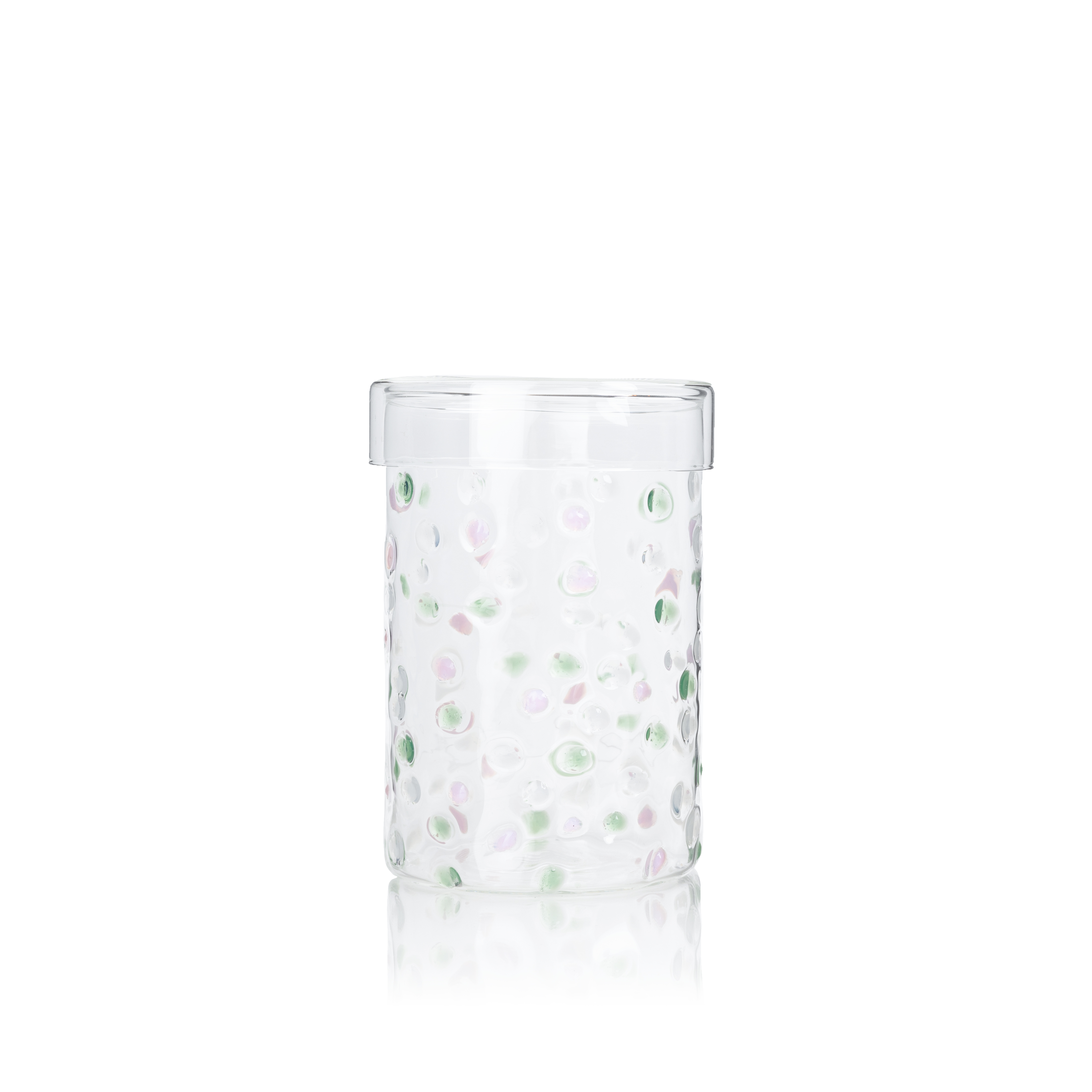   SPECKLED GLASS JAR BY DAREE HOME 
