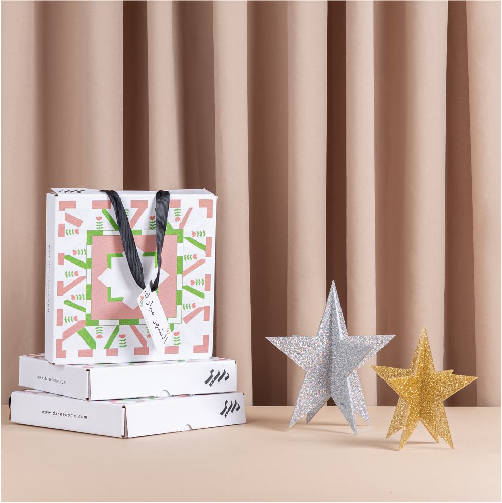  ACRYLIC STAR ORNAMENT GIFT SET BY DAREE HOME 