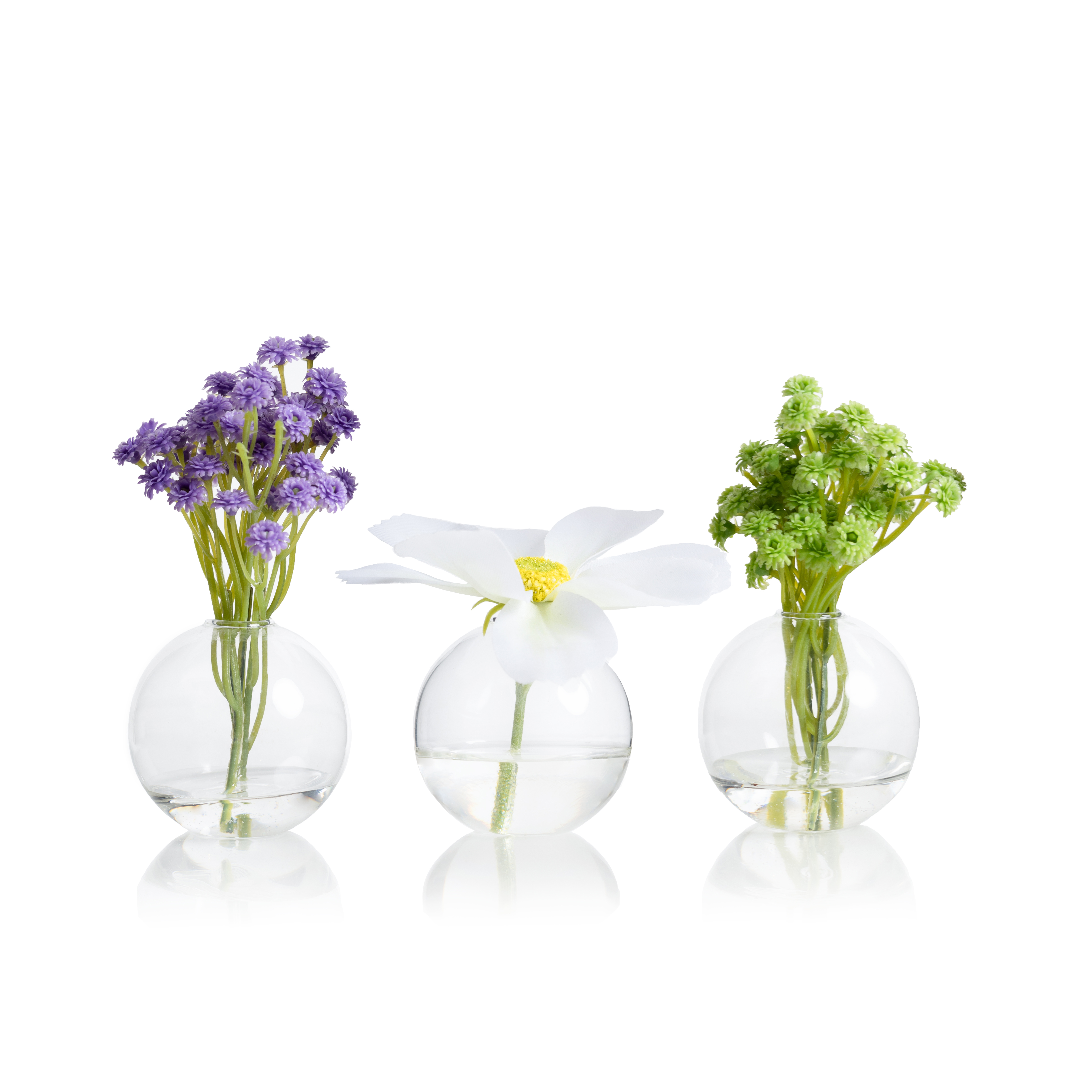   MINI CLEAR GLASS VASE BY DAREE HOME  