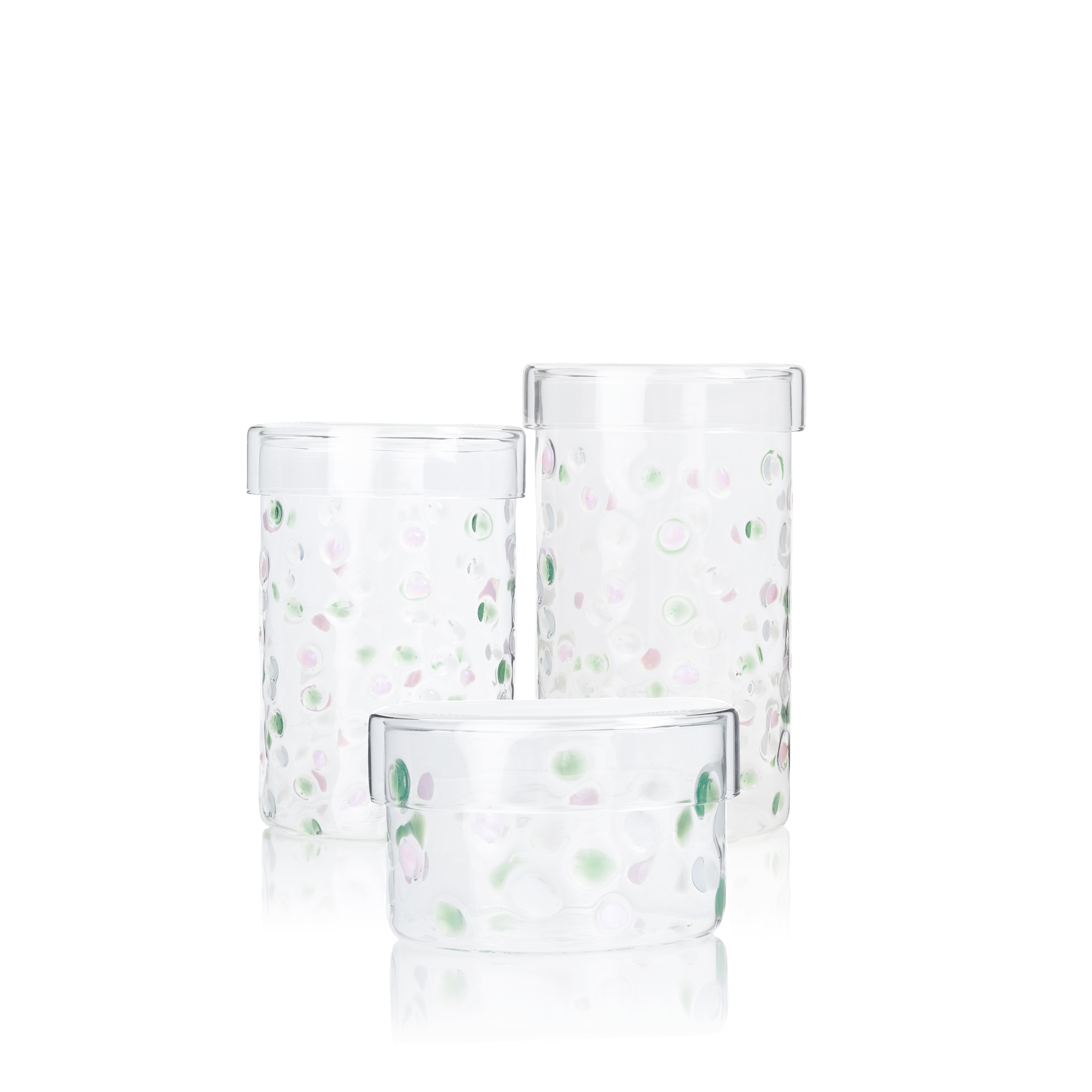   SPECKLED GLASS JAR BY DAREE HOME 