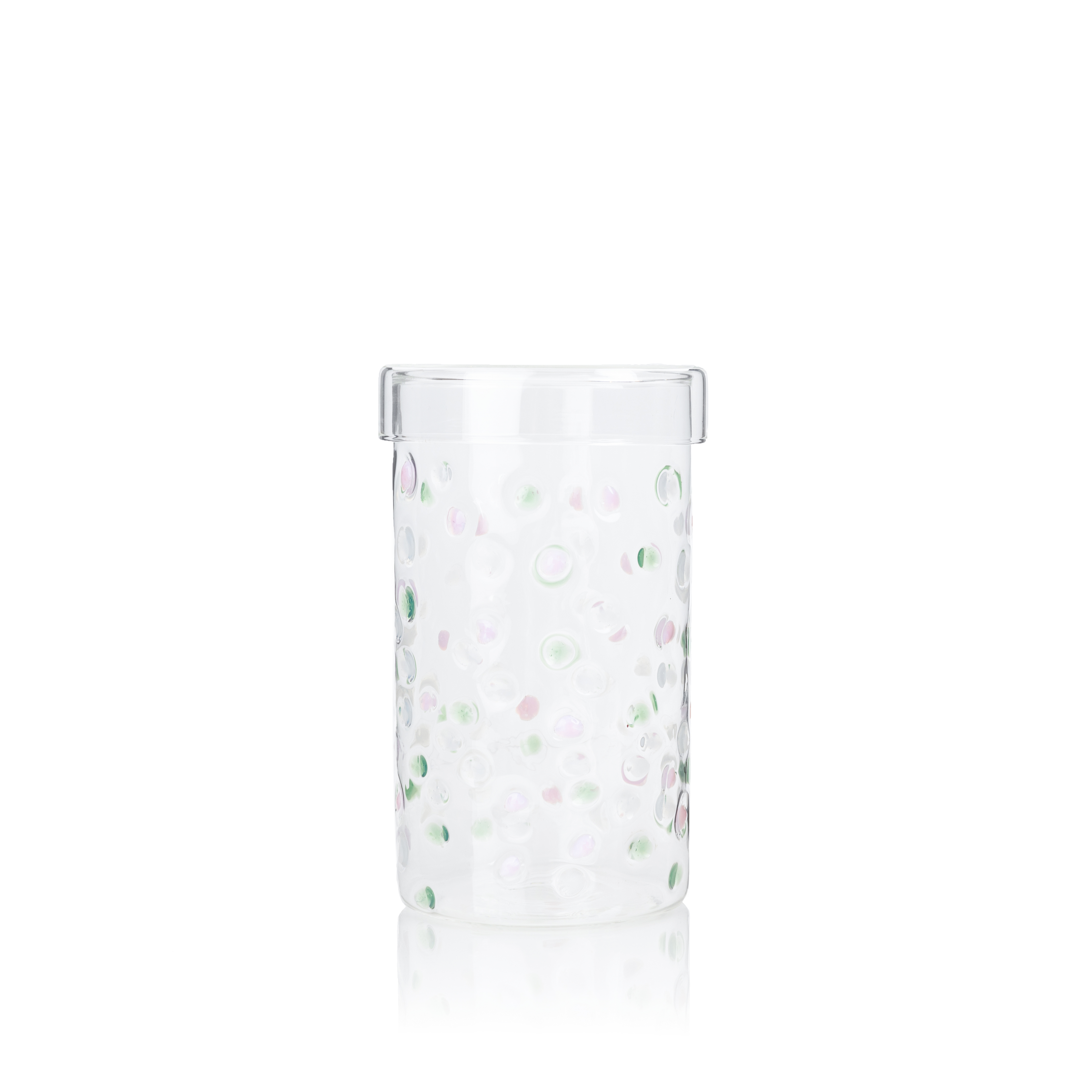   SPECKLED GLASS JAR BY DAREE HOME 