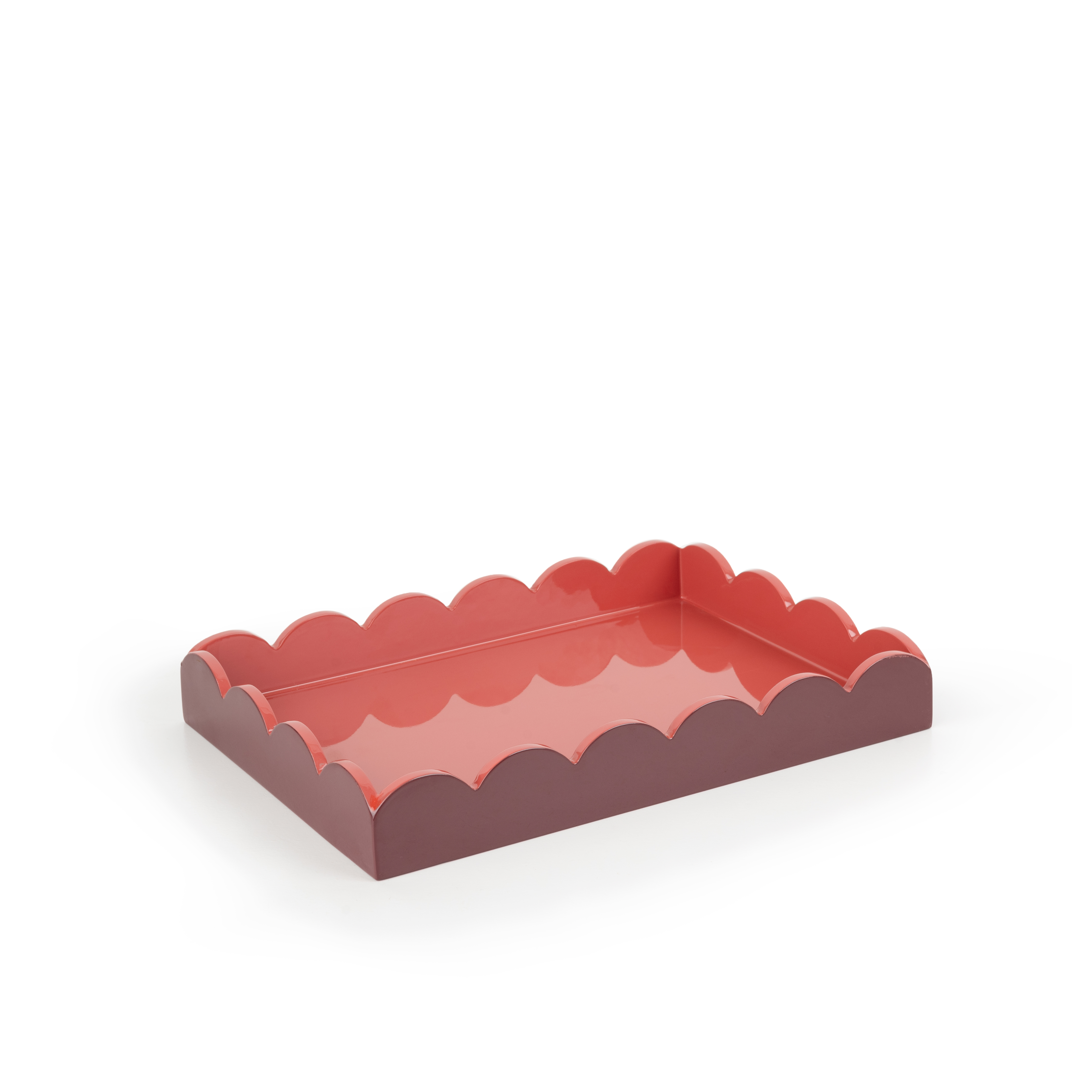   LACQUER TRAY WITH SCALLOPED EDGES BY DAREE HOME 
