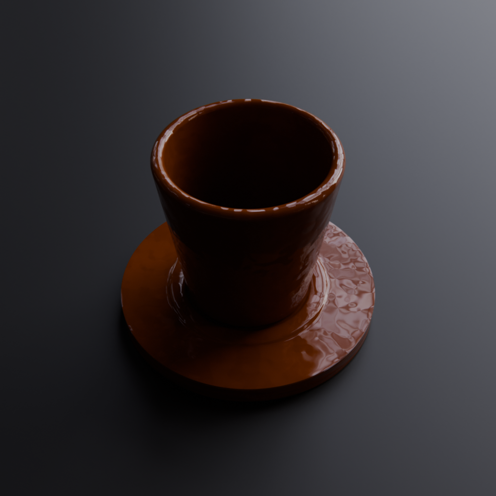 فنجان قهوة مع صحن
