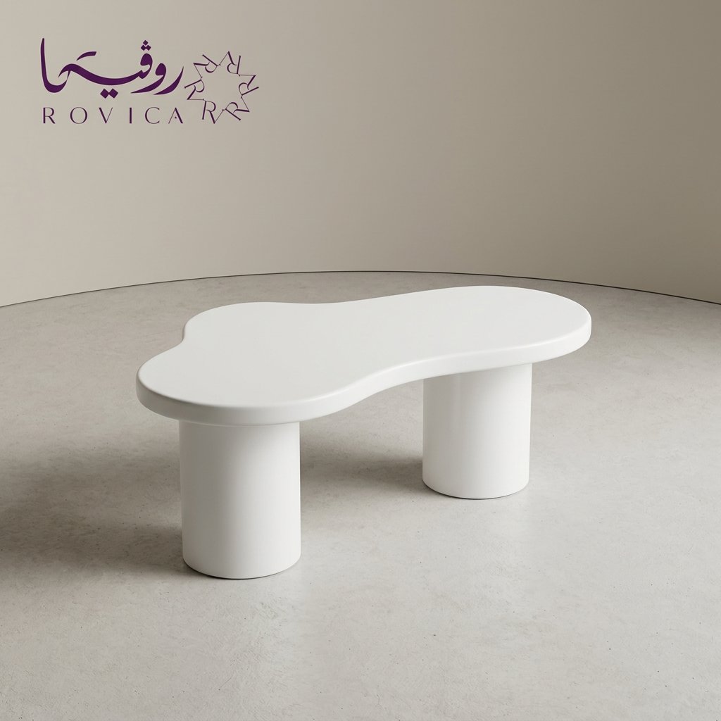طاولة وسط مودرن أبيض