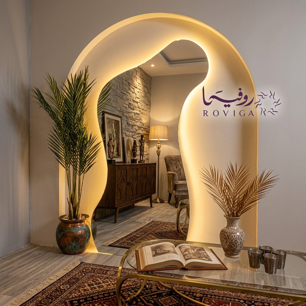 مرآة LED مع إضاءة عصري وأنيق مثبتة على الحائط مع إضاءة