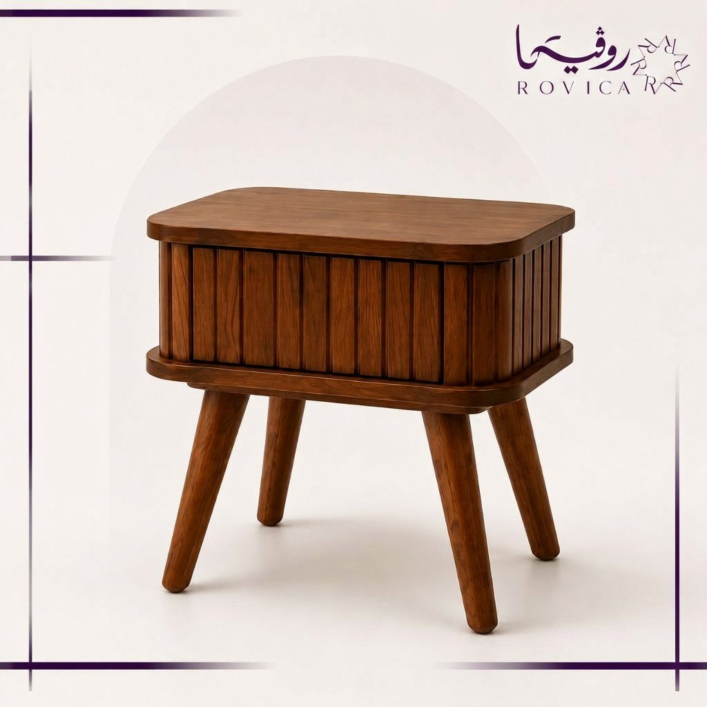 كومودينة خشب بدرج بتصميم كلاسيك مودرن من Roviva