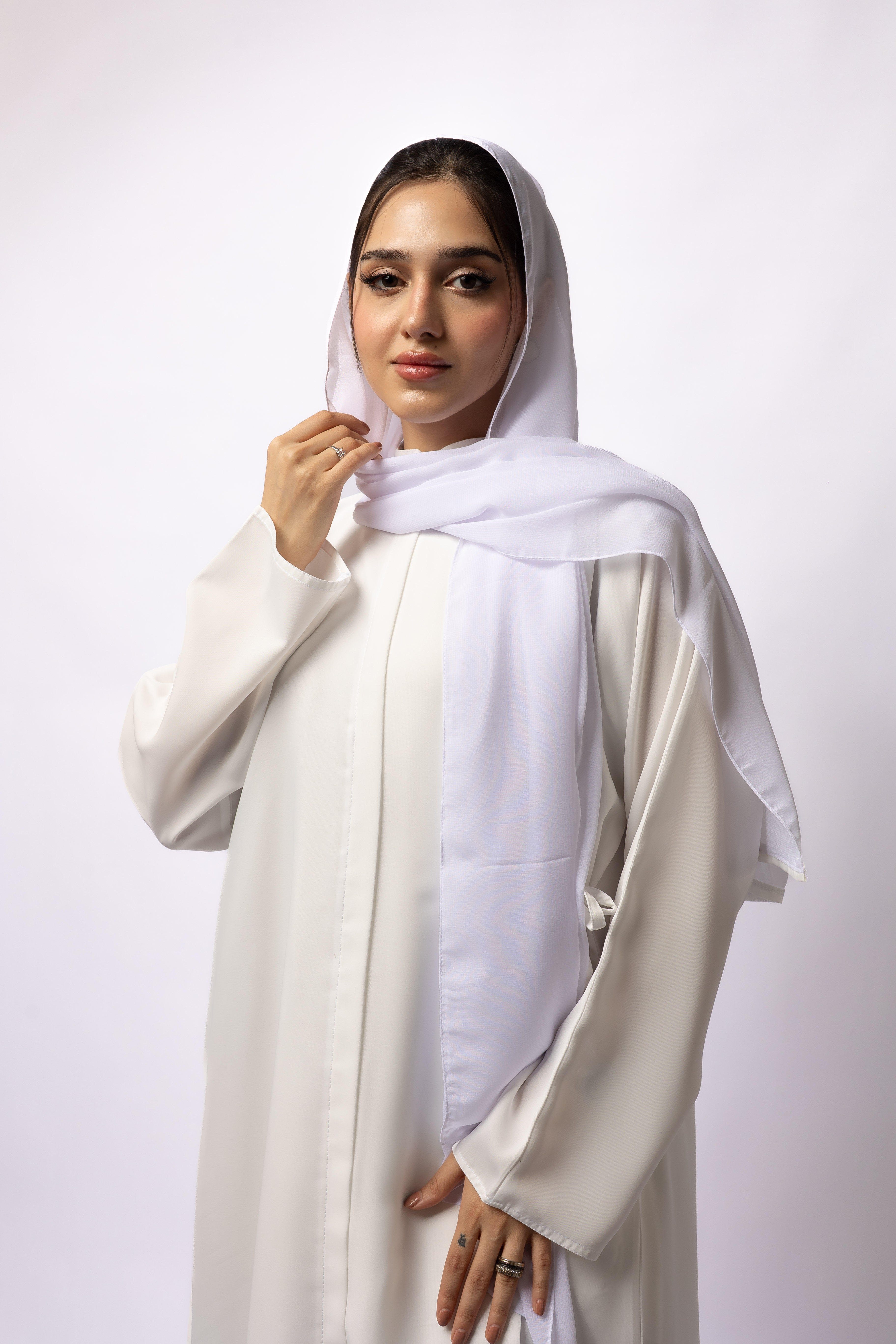  عباية العمرة أبيض 0044 