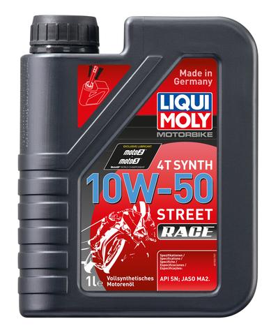 Liqui Moly Motorbike 4T Synth 10W-50 Street Race engine oil on CarBoost store.