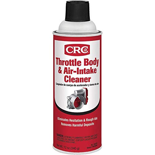 A 12 oz (340g) aerosol canister of CRC Throttle Body and Air-Intake Cleaner spray
