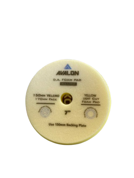 AVALON yellow polishing foam pad 7 inch for final finishing