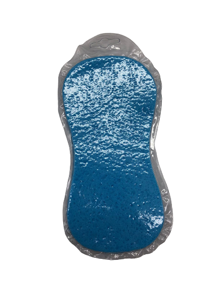 إسفنجة غسيل سيارات (Car Wash Sponge) ماركة فولت (Voltt) زرقاء اللون ومغلفة بغلاف بلاستيكي شفاف