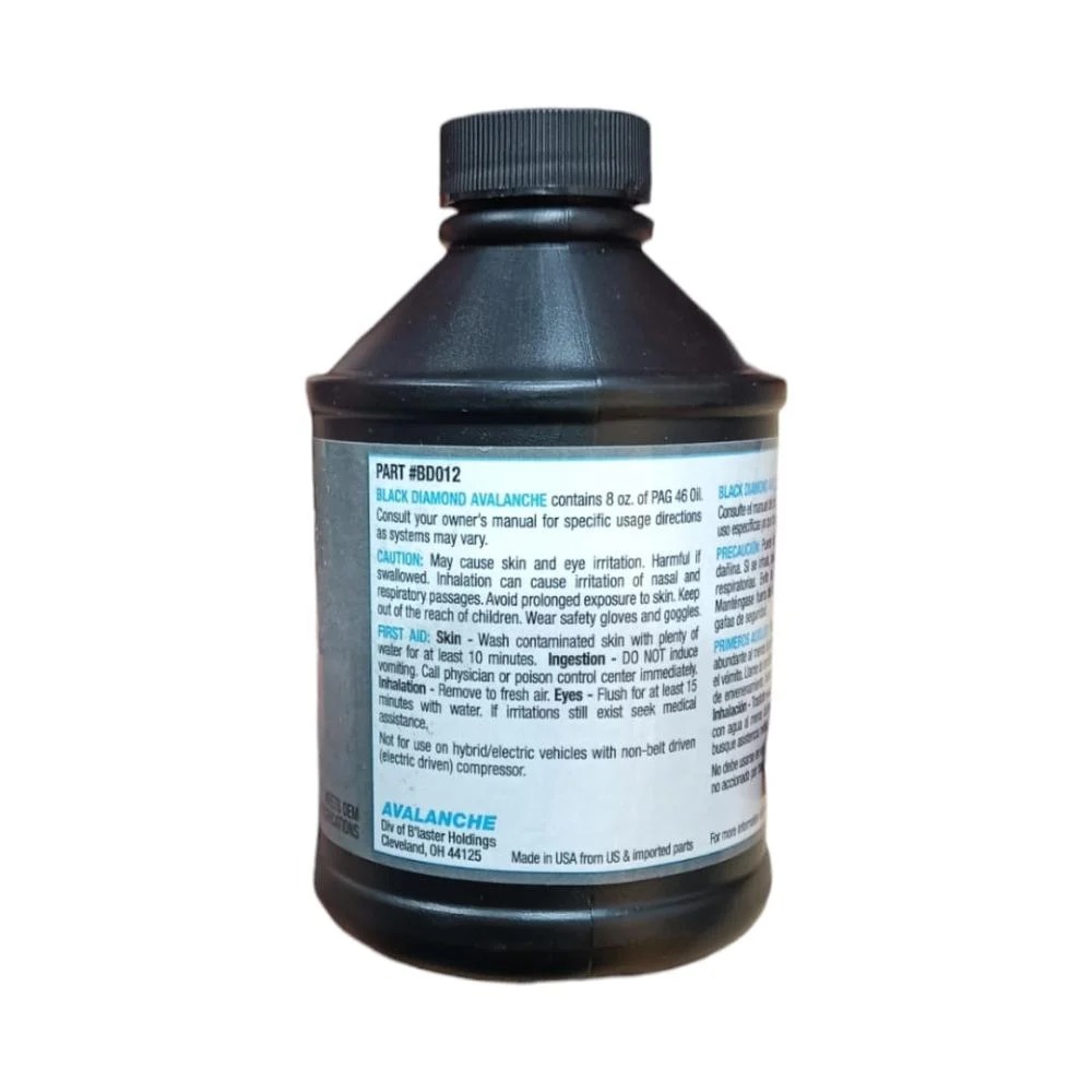 AVALANCHE synthetic AC compressor oil bottle