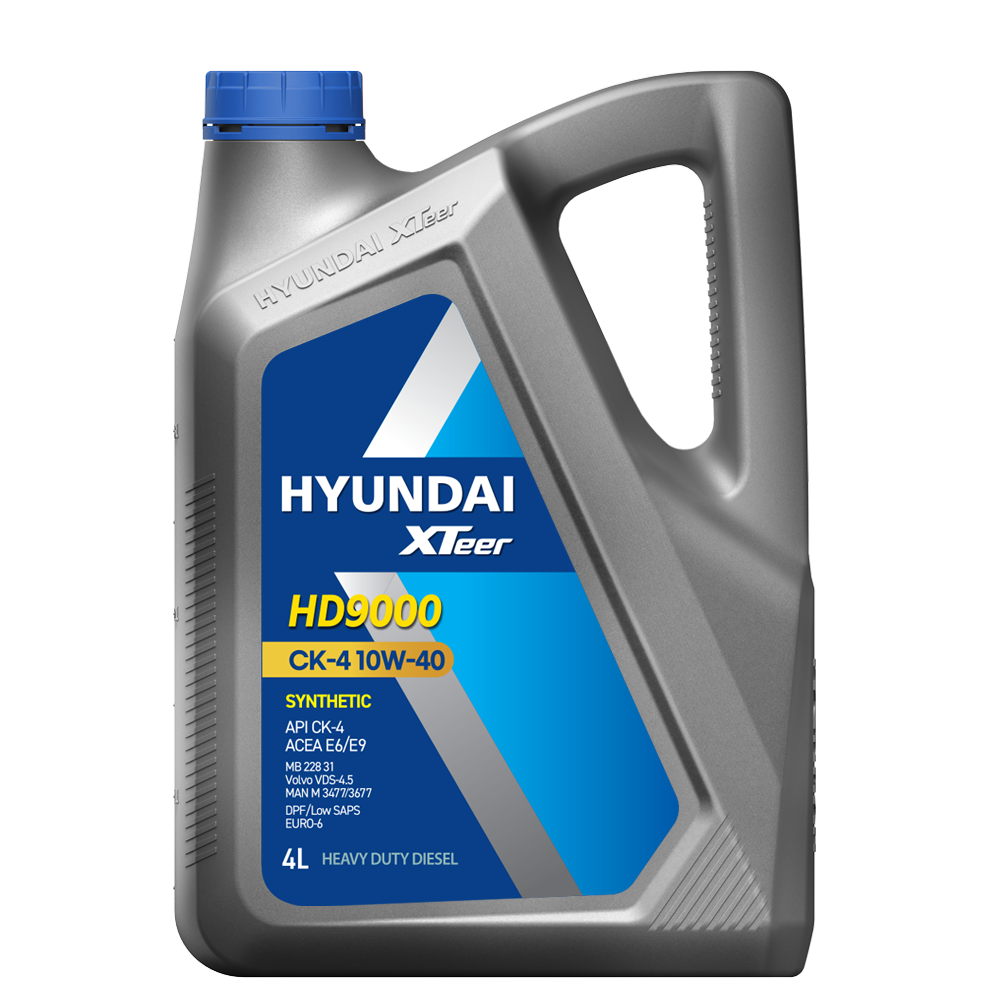 Hyundai XTeer HD9000 Synthetic Diesel Oil 10W-40 CK-4 4L Gallon