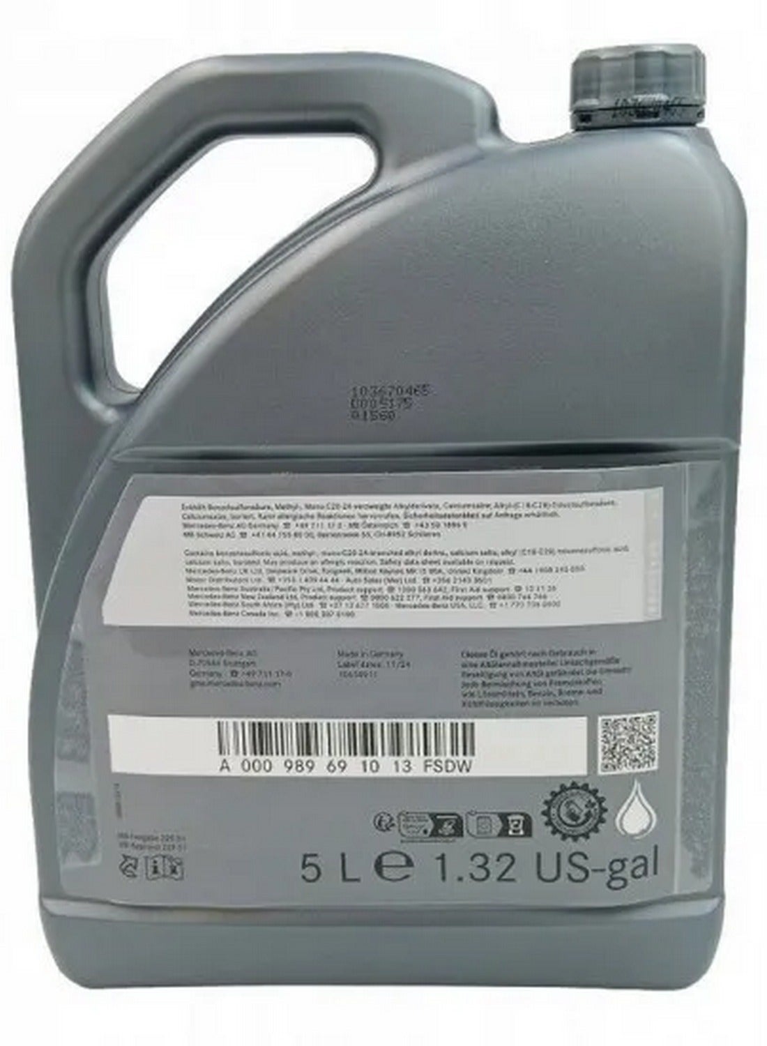 Genuine Mercedes-Benz 5W-40 Engine Oil - 5L | CarBoost