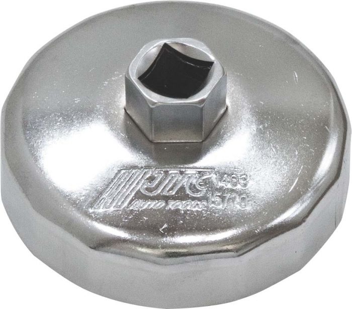 Silver JTC 76mm cup oil filter socket with 15 flutes design