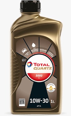 otal Quartz 5000 10W-30 Mineral motor oil 1L bottle