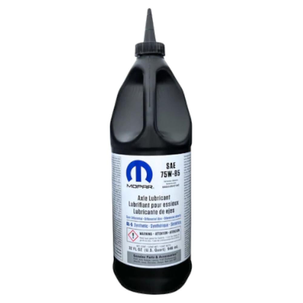 عبوة بلاستيكية سوداء طويلة ذات عنق ممتد لزيت الدفرنس والمحاور موبار 75W-85