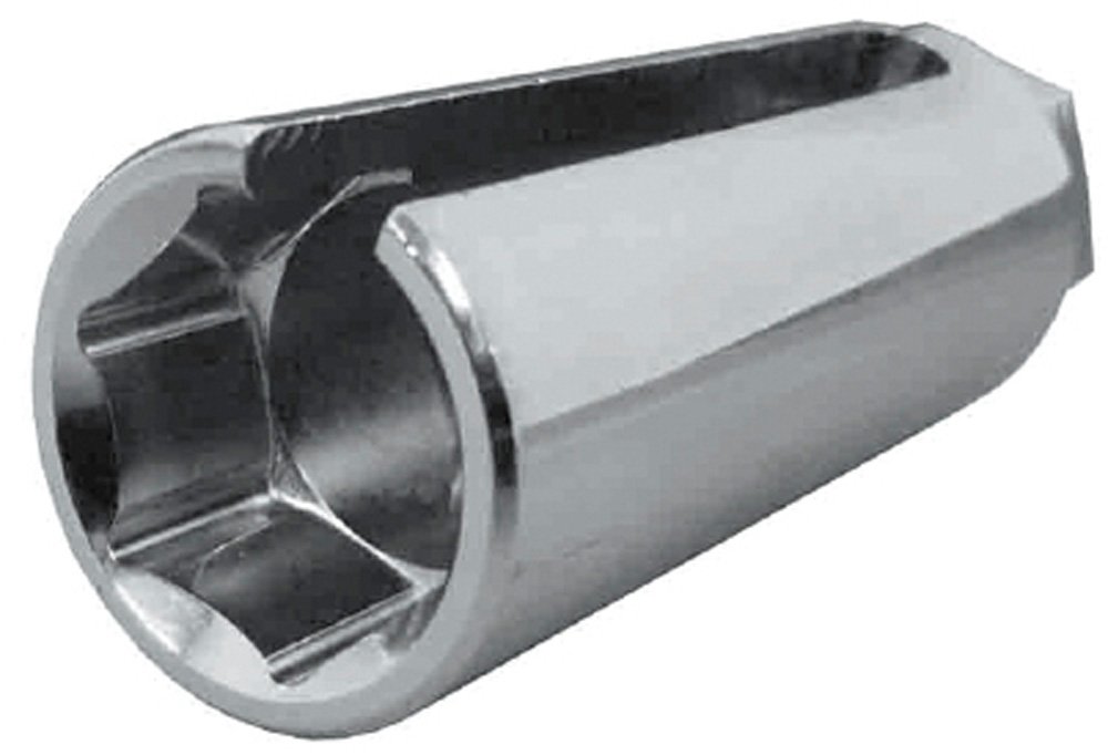 Silver JTC slotted oxygen sensor socket tool