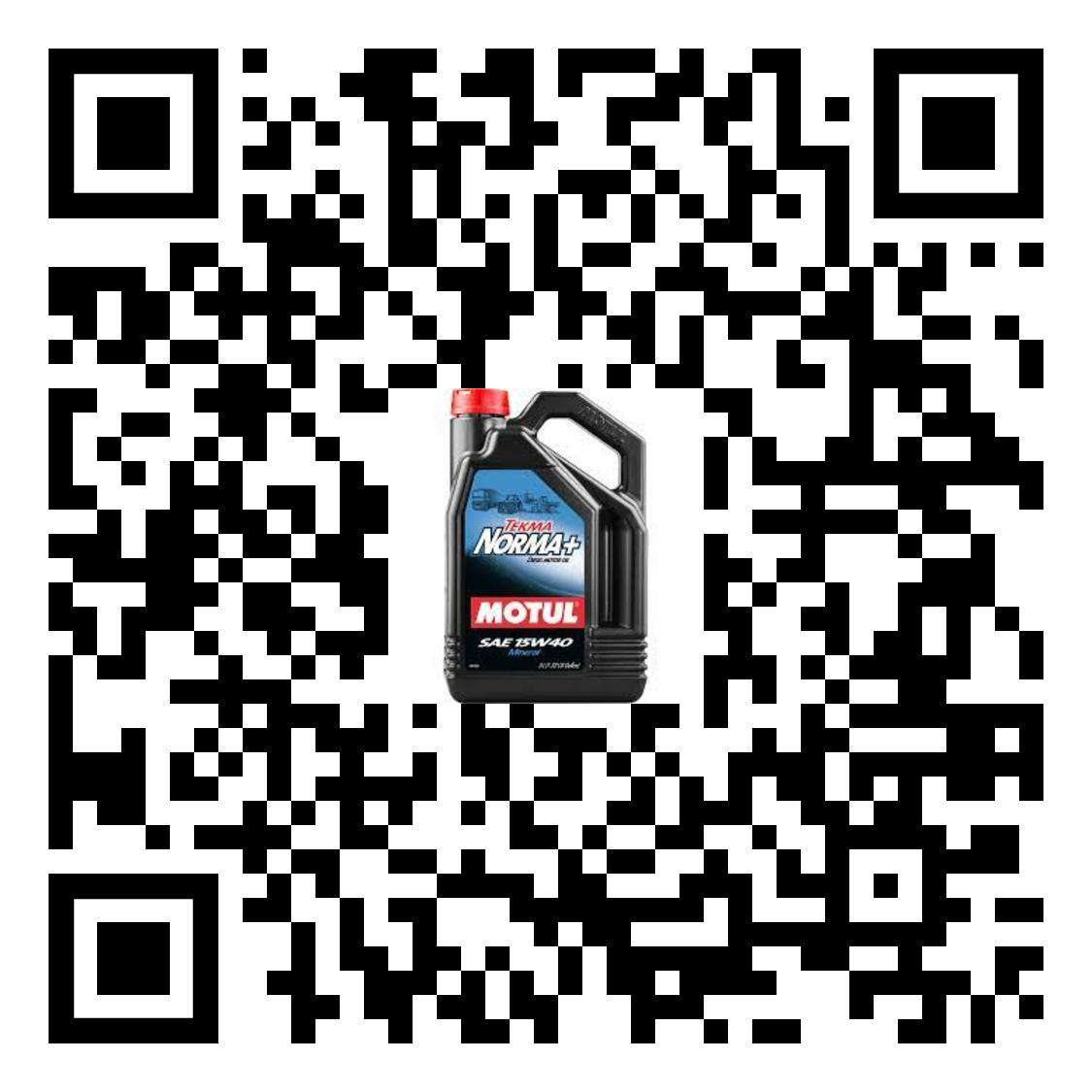 A black 5-liter plastic jug of Motul Tekma Mega 15W-40 heavy-duty diesel engine oil