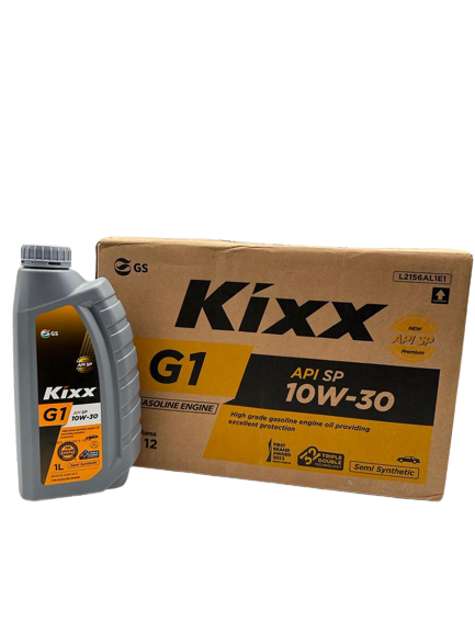 كرتون وعبوة زيت محرك كيكس (Kixx) G1 لزوجة 10W-30 نصف تخليقي