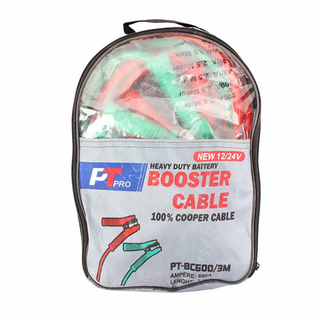 PT PRO heavy-duty 3-meter car battery booster cable