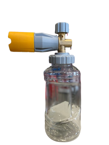 DVX foam cannon nozzle with adjustable spray head