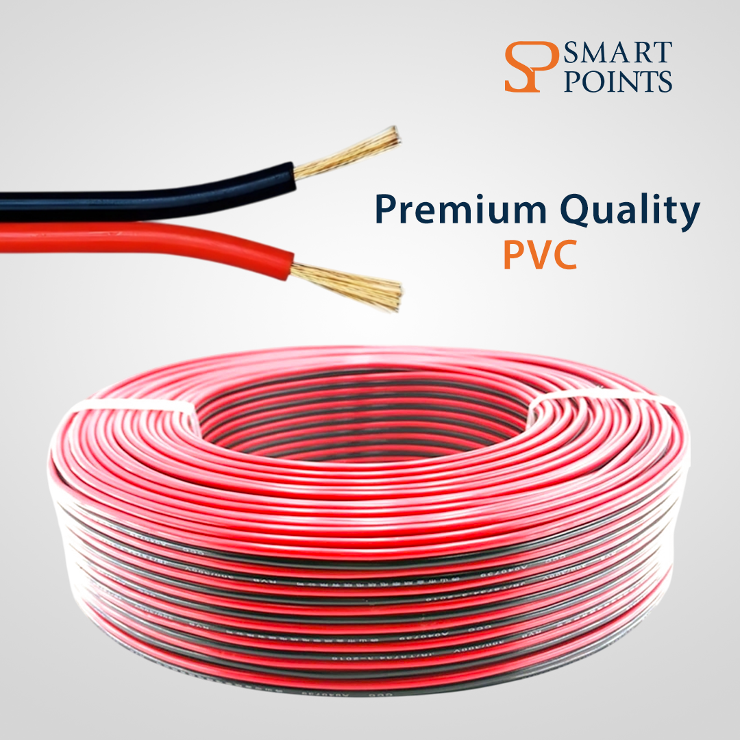  Premium Red & Black Wire Cable Roll – Flexible Copper Core (High Durability) 