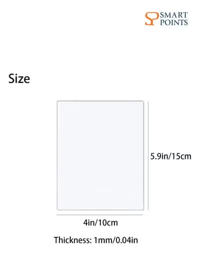  10pcs Acrylic Sheet 1mm Clear Acrylic Plexiglass Plastic Sheets for Crafts, 1mm Acrylic Plastic Sheet for Painting, Picture Frame, Printing etc(15 x 10cm) 