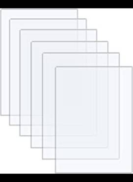  مجموعة الواح من الزجاج والاكريليك شفافة للغاية لاستبدال زجاج برواز الصور وقطعة عرض المشاريع، 6 قطع، 177.8×127×1.1 ملم، 5×7 انش 