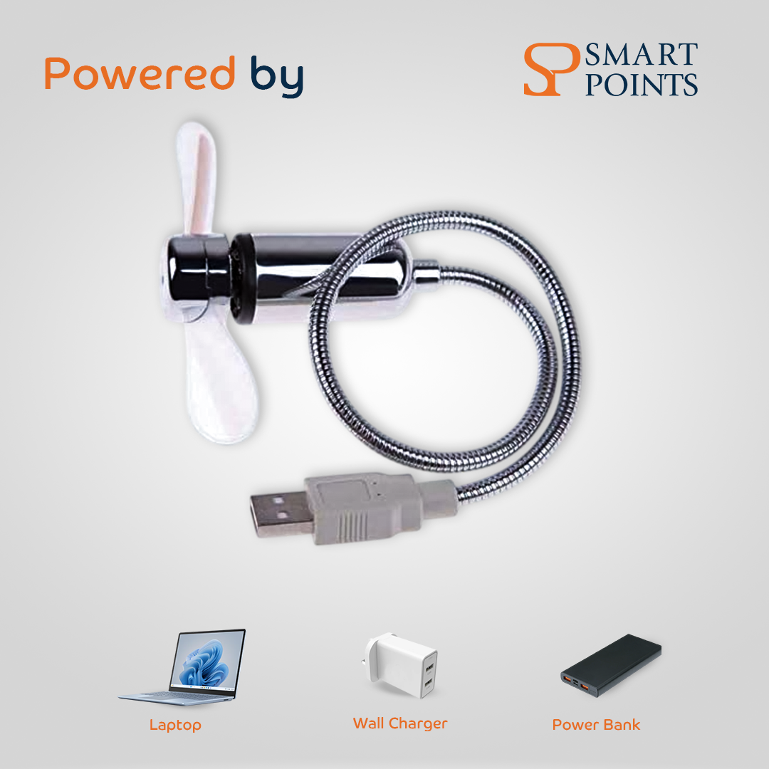  مروحة هولوجرام USB – قابلة للبرمجة برسائل LED 