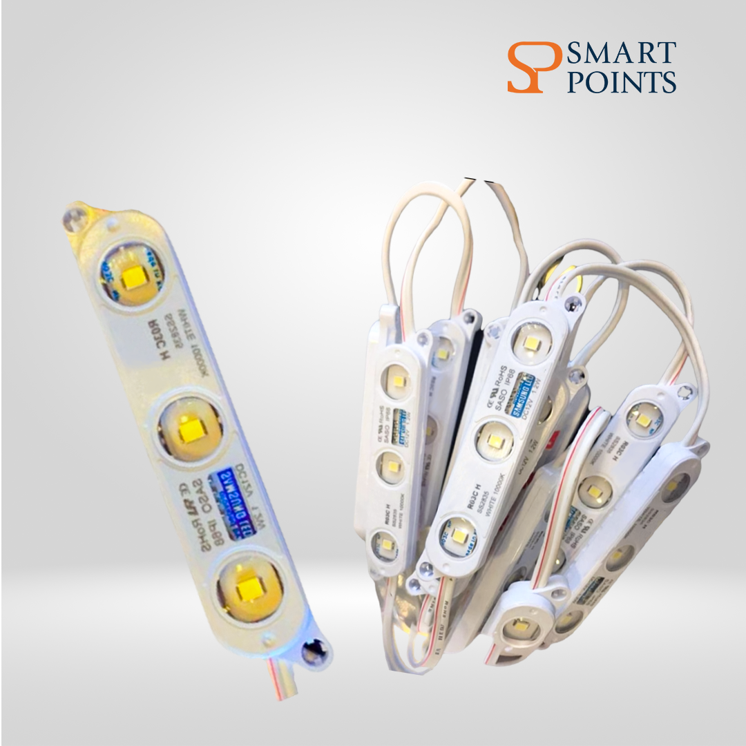  وحدة إضاءة LED سامسونج SS2835 – 12 فولت – 3 ليد – مقاومة للماء IP68 