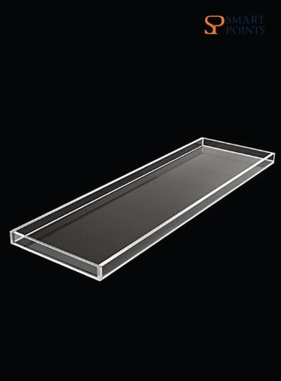  Durable Clear Acrylic Towel Tray,Lucite Bathtub Caddy 