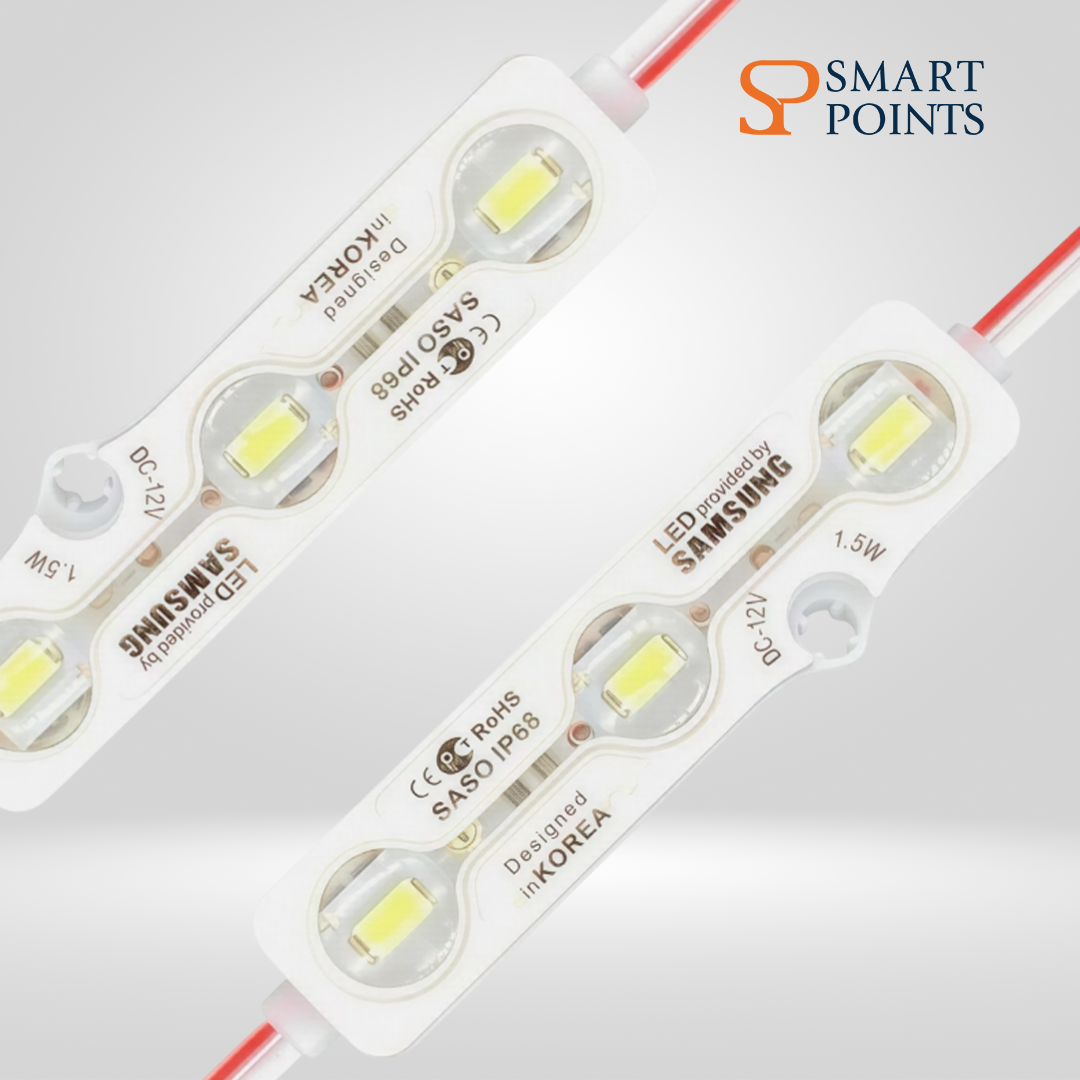  وحدة إضاءة LED سامسونج 5630 – 1.5 واط | مقاومة للماء IP68 | 12V 
