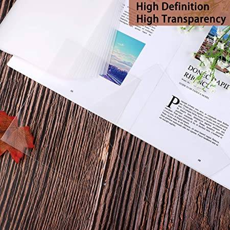  15 Pieces Clear Acrylic Sheets 0.04 inch Thickness 8 x 10 Inches Transparent Square Panel Sheets with Protective Film for Picture Frame, Display Projects, DIY Craft 