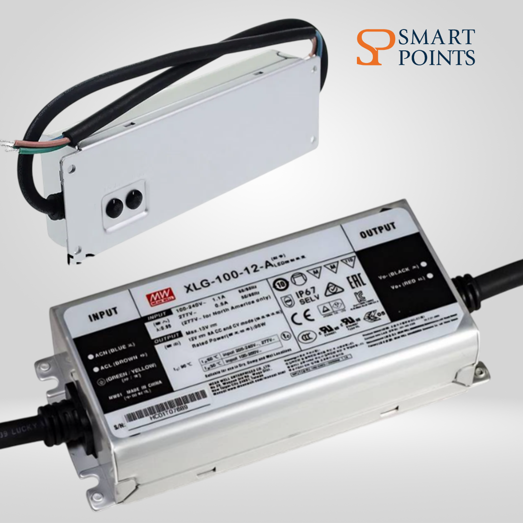  محول طاقة مينويل – درايفر LED مقاوم للماء (12 فولت، خيارات متعددة للواط) 
