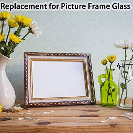  15 Pieces Clear Acrylic Sheets 0.04 inch Thickness 8 x 10 Inches Transparent Square Panel Sheets with Protective Film for Picture Frame, Display Projects, DIY Craft 