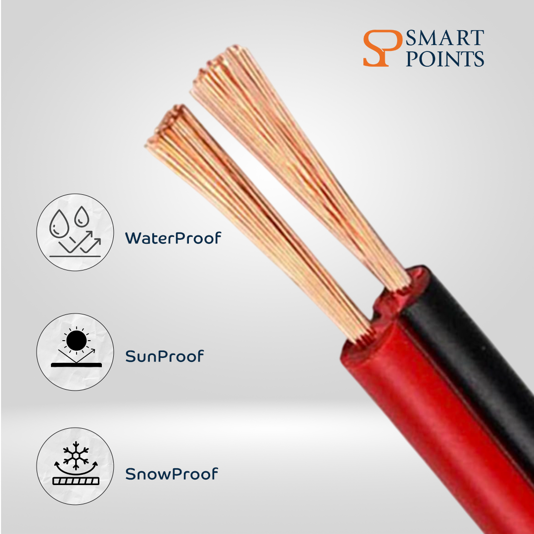  Premium Red & Black Wire Cable Roll – Flexible Copper Core (High Durability) 