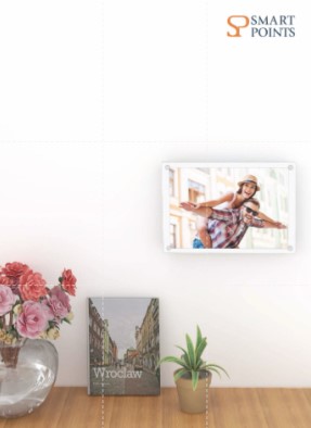  اطار صور يثبت على الحائط مقاس A4 مقاس 21 × 29.7 سم، لوحة مزدوجة من الاكريليك الشفاف/اطار شهادة 