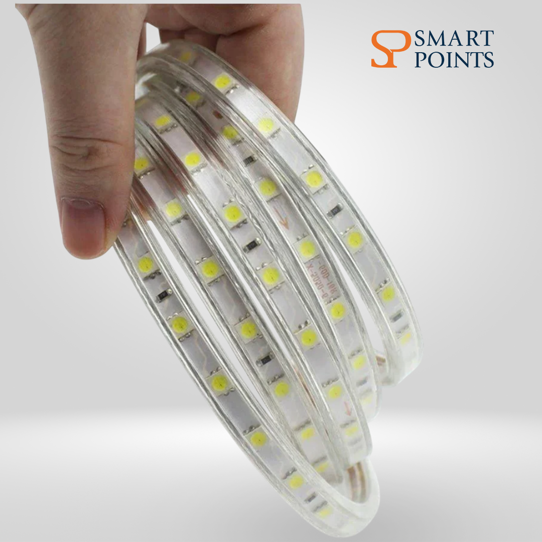   شريط إضاءة LED – مرن ومقاوم للماء (12 فولت، بطول 5 أمتار، متوفر بـ 10 ألوان) 