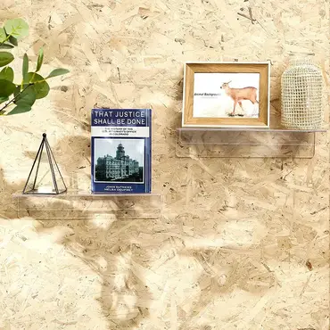  أرفف عائمة من الأكريليك للحائط، رف عرض من الأكريليك، رف كتب للبيع ورف عرض مرتفع من الأكريليك 